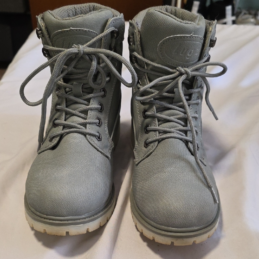 Women's Lugz Gray Lace-Up Boots